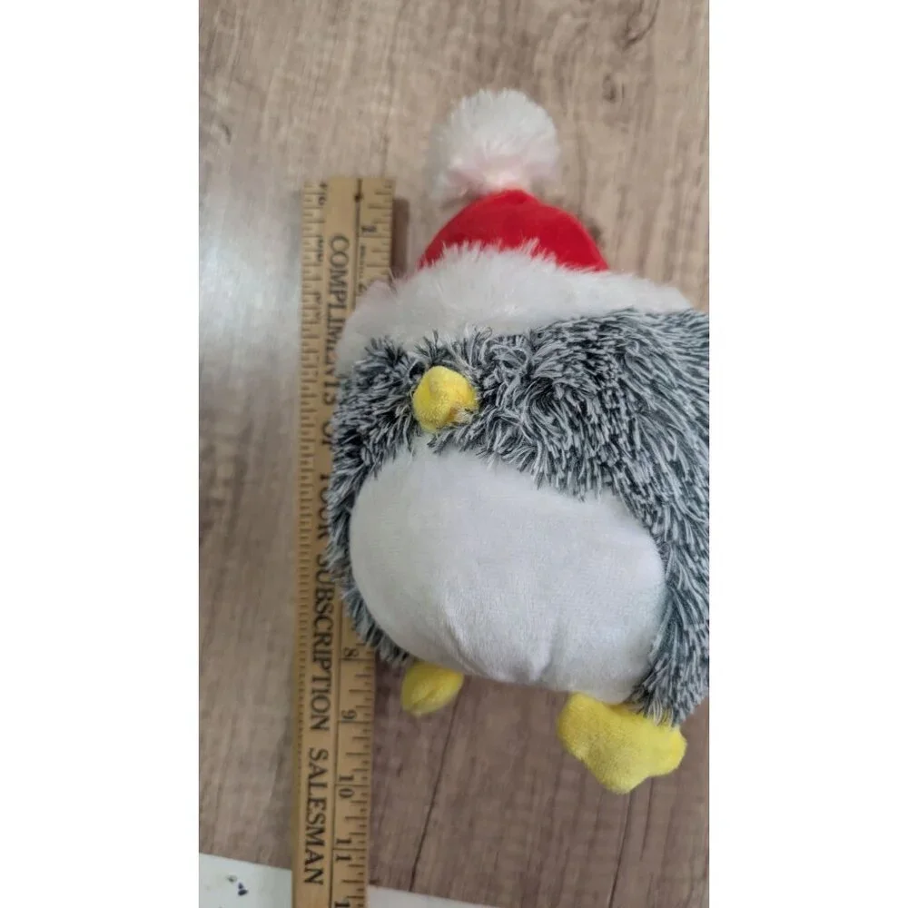 Christmas Penguin Plush Toy With Santa Hat  bird Holiday‎ stuffed animal toy 8